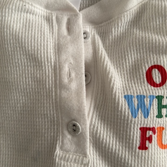 Wonderland by Target Waffle PJ set. Top & bottoms. Color- striped size- XS - Picture 4 of 10